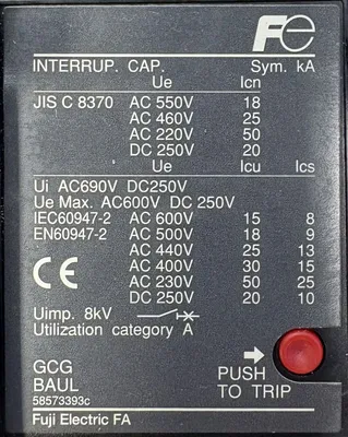 Fuji SA203BAUL Electrical/PLC/Automation | ESS Industrial Equipment Sales (5)