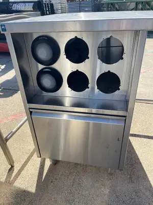 Used Falcon Restaurant Supply Used 61" Stainless Steel Drink Station Table - SS299 Food Prep Tables Illinois US | Falcon Restaurant Supply #1375786