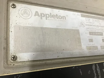 Appleton D2P4B-1820 D2P Breaker Panelboard Hazardous Location UL Listed