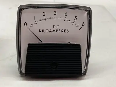 General Electric,0-6,DC Kiloamperes Gauge Filter