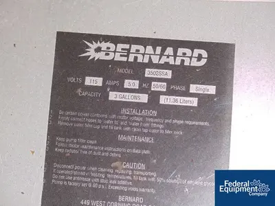 USED Bernard Bernard Circulation Pump, Mod. 3502SSA