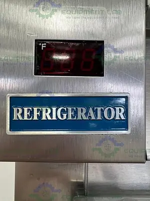 USED MCCALL 1-1045C DOUBLE DOOR STAINLESS STEEL REFRIGERATOR 49 CU, FT., 115V