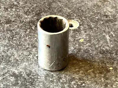 Vintage Craftsman SAE 11/16” Socket, -G-, 1/2 Drive, 12 Point, 47507 - USA 🇺🇸