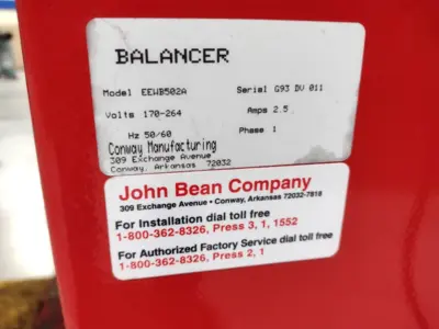 Used John Bean VPI System III Tire Balancers Michigan US | Maverick Industrial Sales #1397112