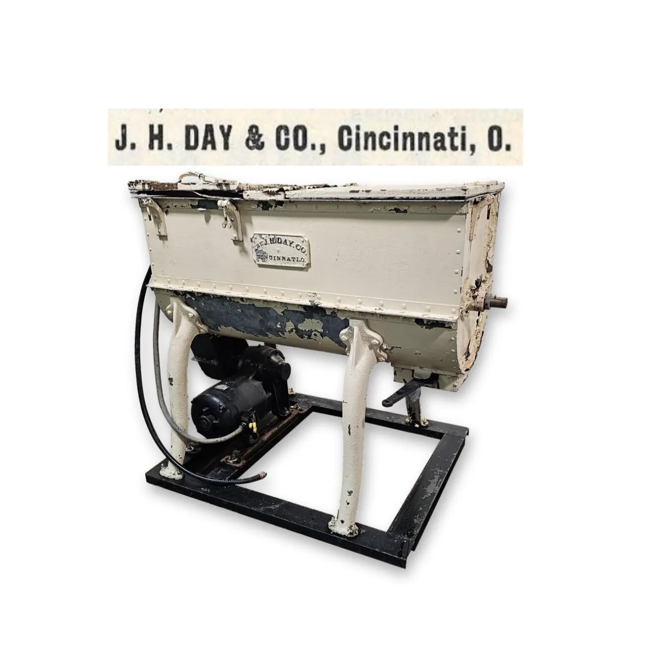 Used 11 Cubic Foot Vintage J.H. Day & Co, Cincinnati, O. Double Ribbon Blender