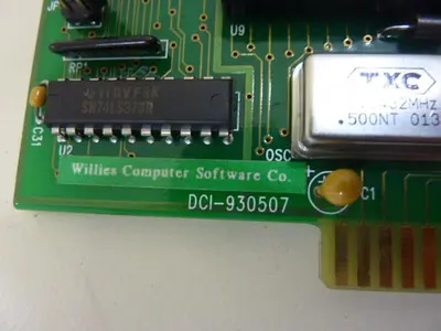 USED WILLIES COMPUTER SOFTWARE DCI-930507