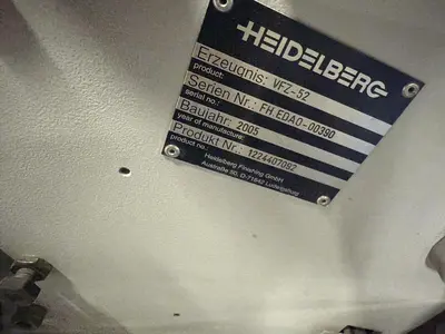 USED 2005 HEIDELBERG STAHL VFZ-52