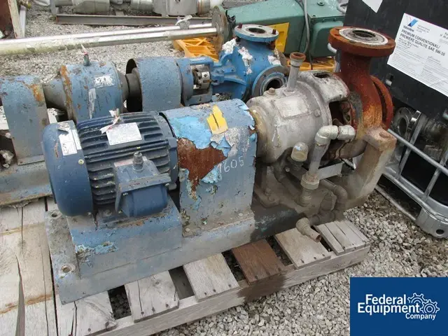 Used Dean Brothers 3" x 4" Brothers Centrifugal Pump, C/S, 5 HP Pumps Ohio US | Federal Equipment Company #125606