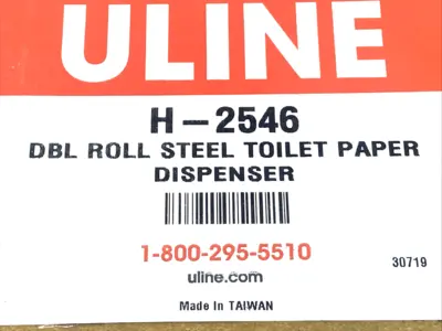 New | in-Stock ULINE Steel Double Roll Toilet Paper Dispenser Janitorial Equipment Michigan US | Maverick Industrial Sales #1400814