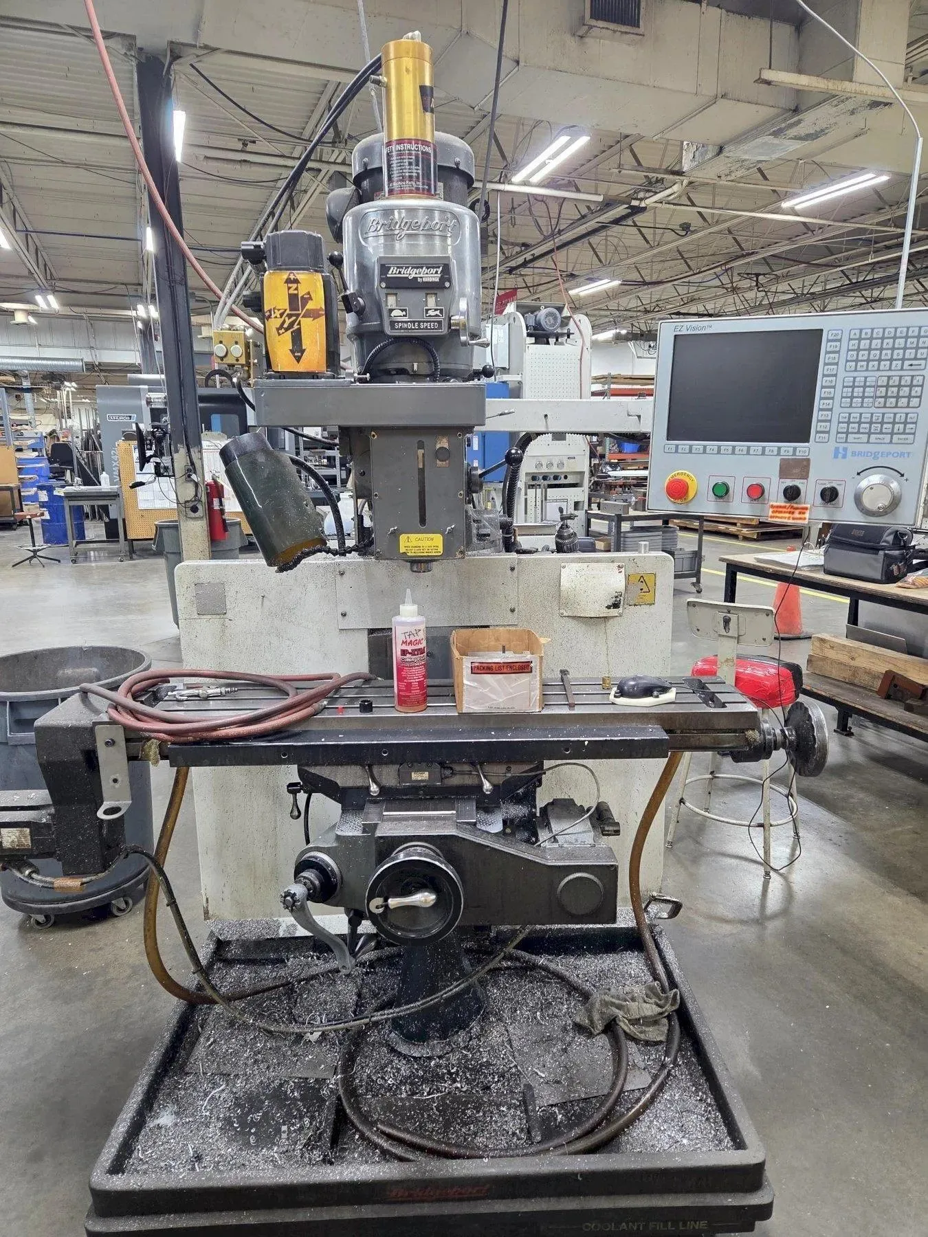 BRIDGEPORT HARDINGE EZ VISION 3-AXIS CNC KNEE MILL