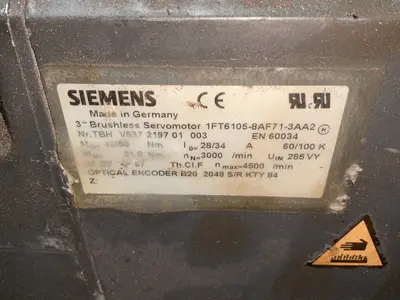 Used SIEMENS 1FT61058AF713AA2 Motors (misc) Ohio US | HGR 24 #1352652