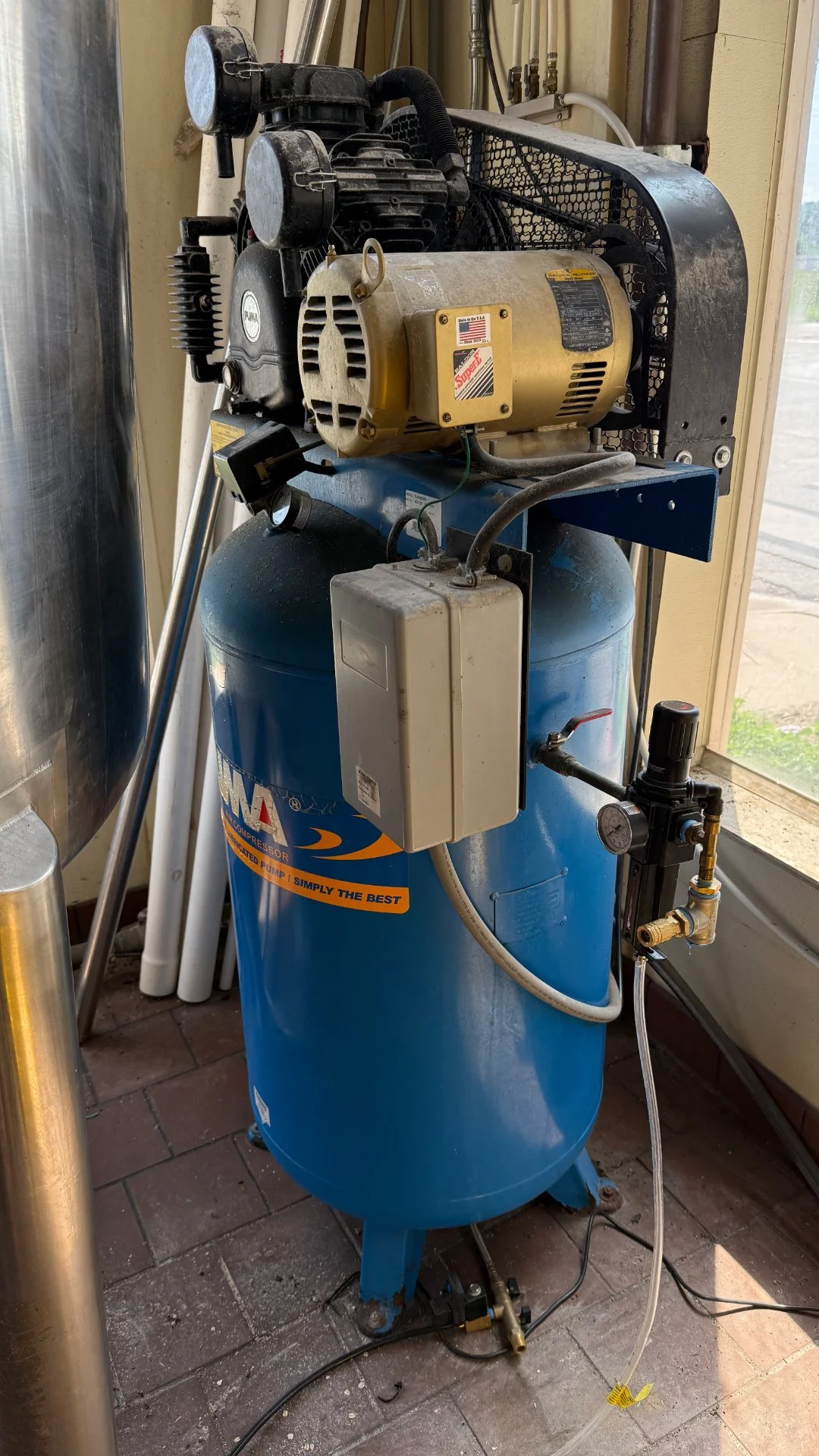 Used _UNKNOWN_ _UNKNOWN_ Lubricated Reciprocating Air Compressors Indiana US | Brewhouse Equipment Group #1269943
