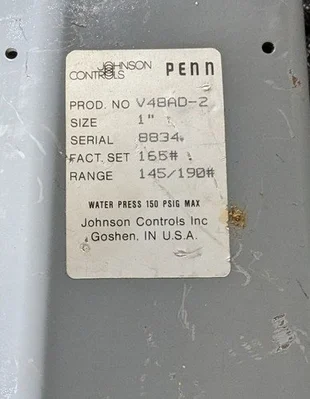 Control Valve 3-Way V48AD-2 Size: 1″ Johnson Controls