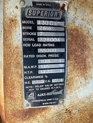 USED WHITE SUPERIOR 130CX
