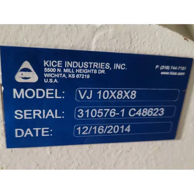 Used KICE INDUSTRIES INC. VJ 10X8X8 Valves/Fittings West Virginia US | JM Industrial #1545690