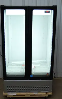 142-1186 DSA DULA30-R Glass 2 Door Reach In Cooler-Self Contained