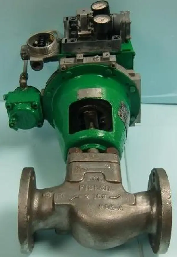 QTY. 1. FISHER CONTROLS 2" 150 LB. FLANGED CF3M 31...