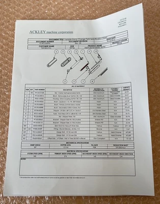 NEW Ackley Machine 99708-00329