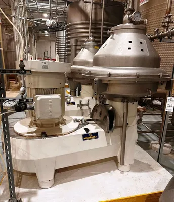 (2) Alfa-Laval BRPX 417 SFV-31CGL clarifier centrifuges, 316SS.