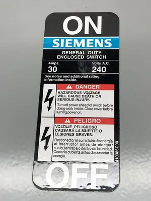 New | in-Stock SIEMENS GNF321 Miscellaneous Equipment (Electrical & Power) | Surplus Asset Holdings #1191136