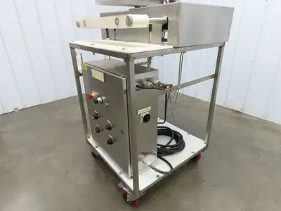 Jost FDLT 60/-35x400 Vibratory Hopper Dosing Feeder Discharge Conveyor Cart 115V
