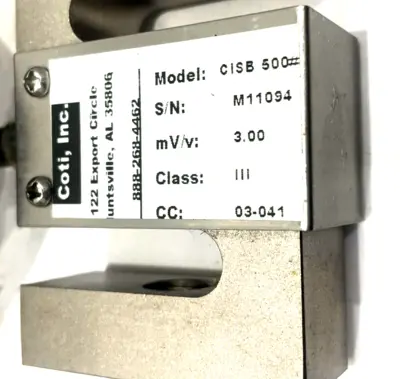 NEW COTI INC. CISB LOAD CELL 500LB