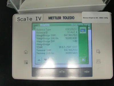 METTLER TOLEDO XSE205 Inspection & Test Equipment | Global Machine Brokers, LLC (8)