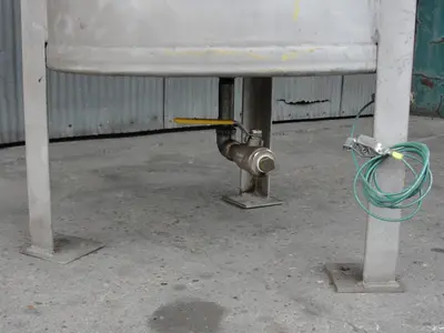 SPC8887  Tank 60 gallon vertical tank, Stainless Steel, flat