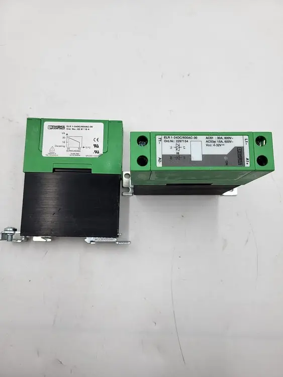 Used PHOENIX CONTACT PHOENIX CONTACT - SOLID-STATE CONTACTOR - ELR 1- 24DC/600AC-30  - 2297154 PLC Contactors | ND Industrial Surplus #1216677