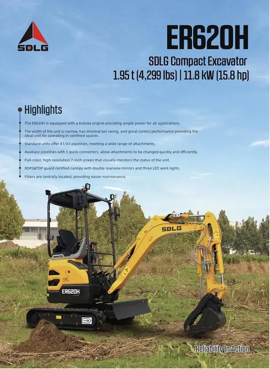 New | in-Stock 2026 SDLG ER20H Crawler Excavators - Mini Virginia US | GF Equip Sales #1149588
