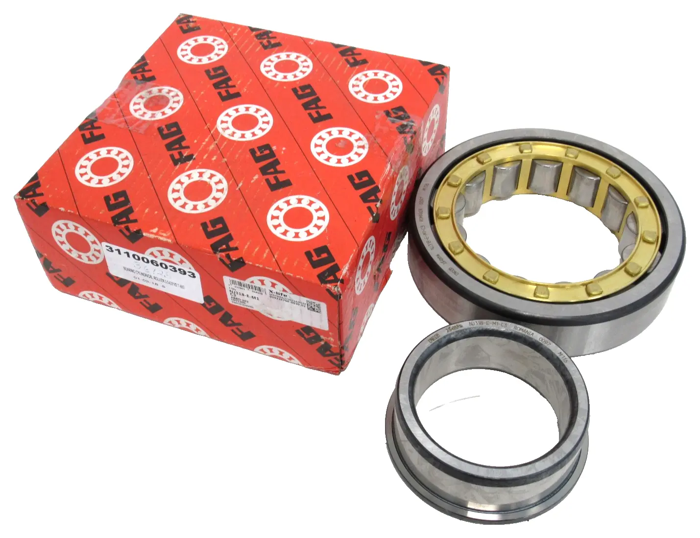 NEW FAG NJ318-E-M1-C3 ROLLER BEARING NJ318EM1C3