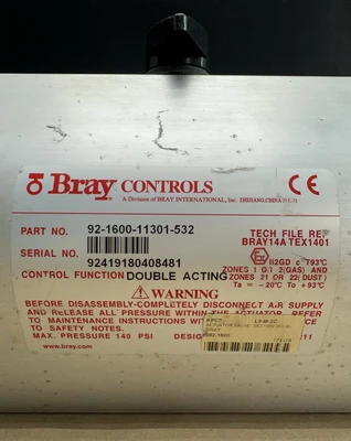 NEW Bray Controls 92-1600-11301-532