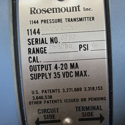New | in-Stock Rosemount 1144G6000A22 Valves/Fittings Indiana US | J&J Industrial Supply #1229774
