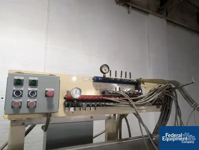 USED VINYLETECH ABBOTTSTOWN 144" Vinyletech Abbottstown Vacuum Table, model D9056-12