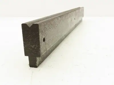 Press Brake Die 20" Long 90° V 5/16" W 3/16" D 1-13/16" H 1/2" Tang
