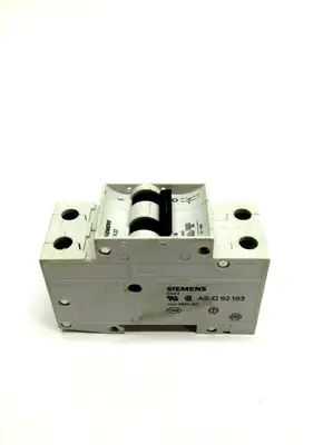 USED SIEMENS 2 POLE DIN RAIL CIRCUIT BREAKER 480 VAC