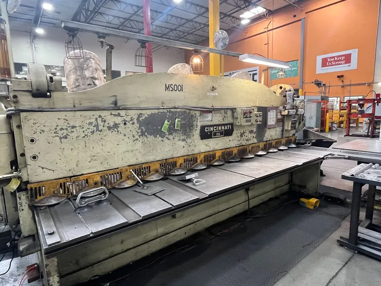 Used 1952 CINCINNATI 2512 Power Squaring Shears (Inch) California US | JPS International Inc #1140590