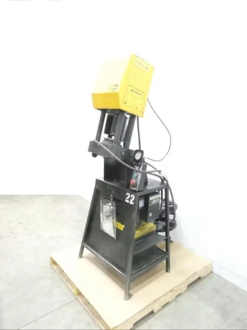 1.25" PARKER SUPER-KRIMP HYDRAULIC HOSE CRIMPER & CRIMP DIES, WITH ENERPAC HYDRAULIC UNIT: YOBRO #25556