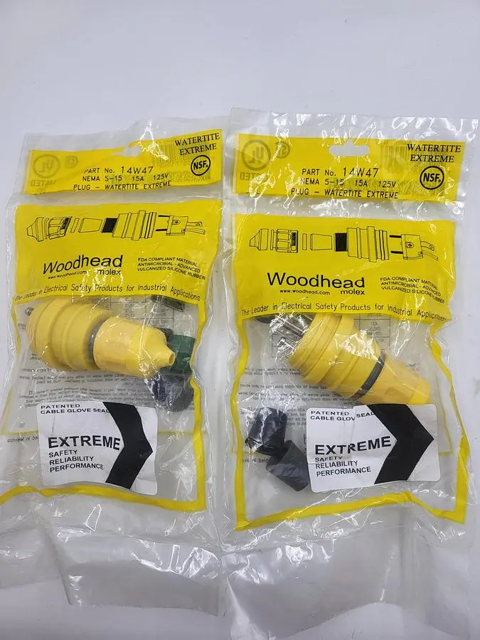 New | in-Stock WOODHEAD WOODHEAD MOLEX 14W47 WATERTITE PLUG Connector Accessories | ND Industrial Surplus #1216898