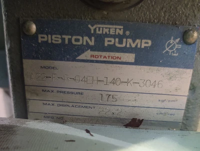 USED Yuken SB1100-02-140-20-4-5005