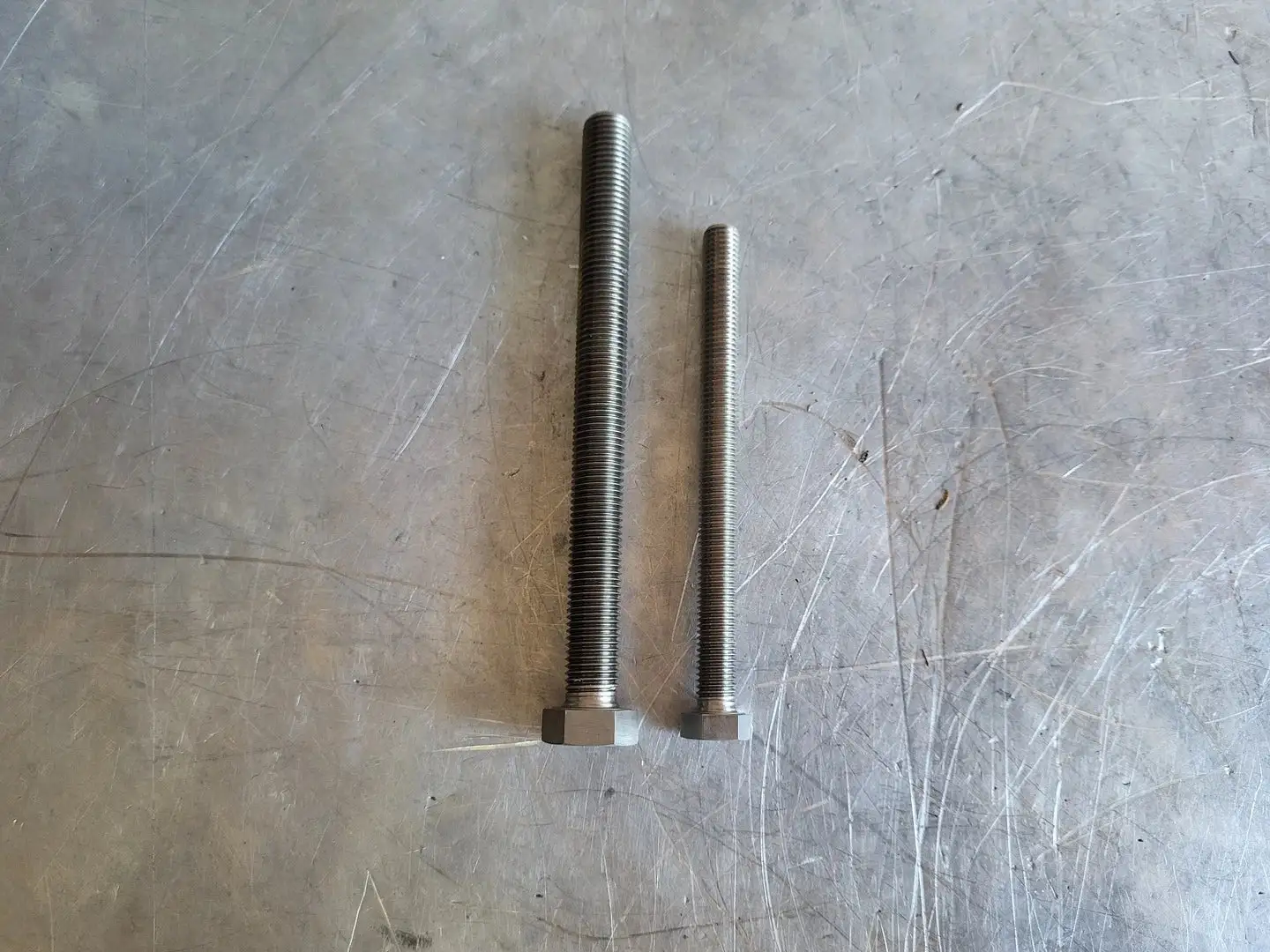 5/8 x 7.5" and 1/2 x 6" Stainless Steel Full Threaded Hex Bolts