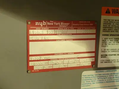 USED 2006 THE NEW YORK BLOWER COMPANY A10863100