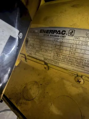 CAT CRIMPUTER HOSE CRIMPING & COUPLING PRESS , WITH TOOLING DIES & ENERPAC HYDRUALIC UNIT: YOBRO #24865
