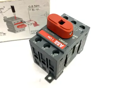 USED ABB LOAD BREAK SWITCH OT25E3 3-POLE