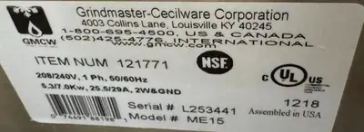USED CECILWARE ME15