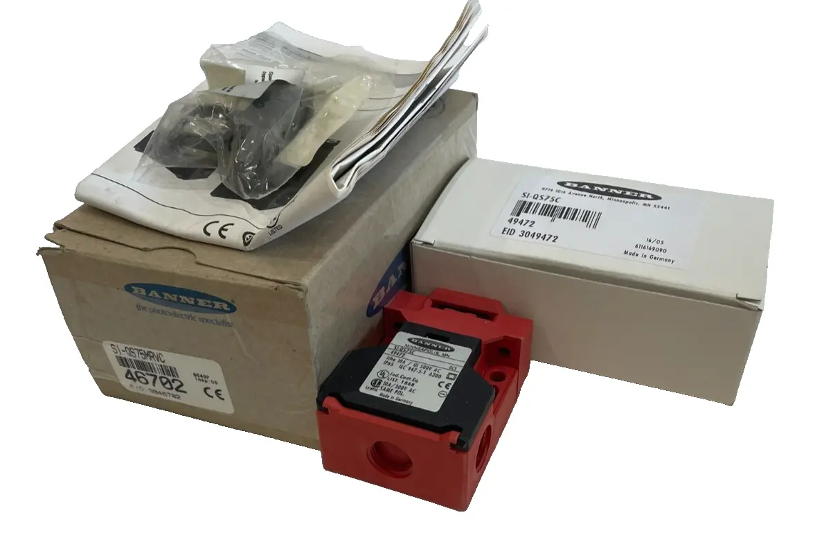 NEW BANNER ENGINEERING SI-QS75MRVC CONTACTOR 46702 SIQS75C SIQS75MRVC