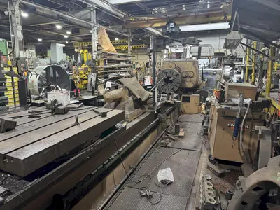 40/104" X 192/312" AXELSON SLIDING GAP ENGINE LATHE. STOCK #0888825