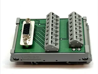 USED WAGO HI-DENSITY 15 PIN D-SUB CONNECTOR