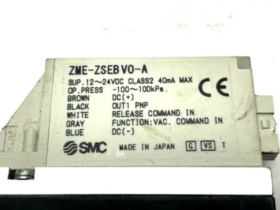 Used SMC ZM133HT-K5-EBV-X298 Vacuum Pumps Michigan US | Maverick Industrial Sales #1393306