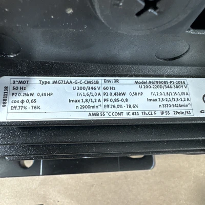 NEW Grundfos CM1-3 D-R-I-V-AQQV G-A-A-N